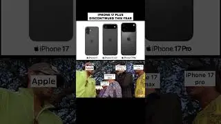 iPhone 17 plus discontinued this year
