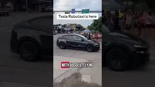 BREAKING: First Model Y seen in Austin testing as a Robotaxi #fyp #viral #tesla #uber #robotaxi