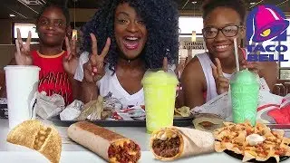 MUKBANG: TACO BELL DOLLAR MENU! EAT WITH US!