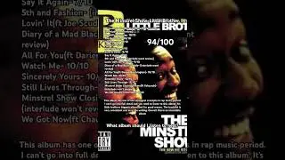 Day 83 of reviewing viewer recommended albums-The Minstrel Show by Little Brother #rap #music
