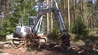 104 Kantojen kaivuu kaivinkoneella