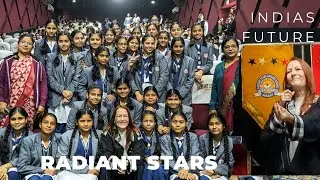 Suzanne Bernert visits Radiant Stars Engl.School,Aligarh | Bright kids,great tea,highest flagpole 💞