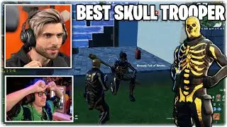 Стримеры играют со скином &laquo;Золотой Череполом&raquo; в обновлении Fortnite 18.20 | Геймплей со скином &laquo;Золотой Череполом&raquo;