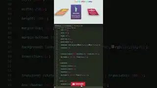 3D Card Hover effect using Html and Css #css #shorts