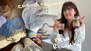 End of Summer Thrifting + Haul and Making the Nitro Bar's Cherry Vanilla Iced Latte Recipe!!!