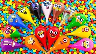 Rainbow Drop Waters SLIME 🌈 Picking Numberblocks, Alphabet Lore...Satisfying ASMR Video