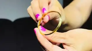 22K Gold Baby Sikh Kada , Sikh Kara - Single Bangle - B-GBL700