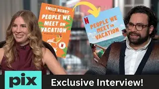 Emily Henry Reacts to People We Meet on Vacation Movie | Emily Henry & Brett Haley Interview