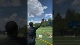 Which spiral looks the best?👀🤔 #quarterback #madden #nfl #sports #football #ncaa #throwing #d1