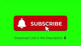 Green screen Subscribe button | Free download | Bell icon |