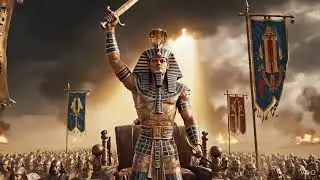 A Scene of Ancient Egyptian Pharaoh War.