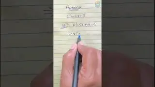 Factorising x&sup2;&ndash;4x&ndash;5.#maths #algebra #subscribe #like