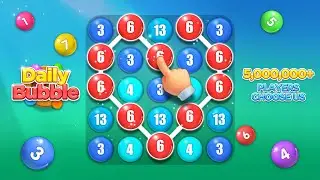 Daily Bubble - Classi relaxing number bubble merge puzzle game