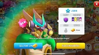 Hatching baby Dystopia dragon in dragon city #gameplay #gamingshorts #dragoncity 
