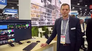 Demo of TVU MediaHub video routing solution at NAB 2024