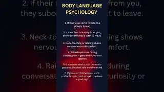 5 Body Language Signs That Expose Someone&rsquo;s Hidden Feelings | Psychology Facts #english #psycholgy