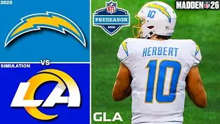 Chargers vs. Rams | Preseason Week 2 Simulation | Madden 26 PS5 Gameplay