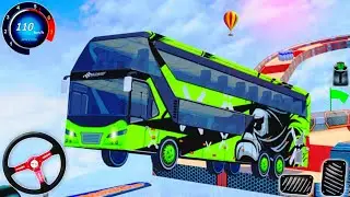 Impossible Bus Stunt Racing 2024 - Mega Ramp Driving Simulator 3D - Android Gameplay