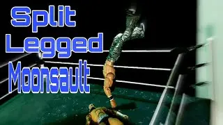 Split legged moonsault