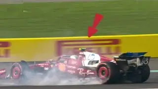 Lewis Hamilton Suffers Heavy Spin and Red Flag Incident at Turn Nine