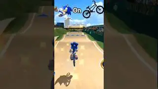 Sonic BMX Olympic Run! 🏆💨 #Shorts #sonicthehedgehog #gaming #sonic