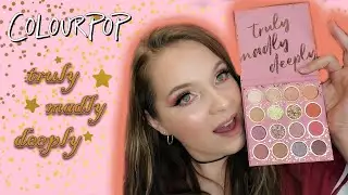 COLOURPOP TRULY MADLY DEEPLY PALETTE | Swatches and Try On