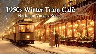 Trip to 1950s Winter Caf&eacute; by the Tram | Nostalgic Vintage Songs