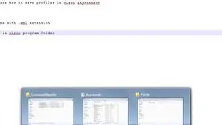 Multiple profile in Cisco AnyConnect &ndash; Windows