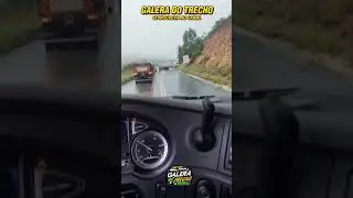 Caminh&atilde;o fica atravessado na curva do vento BR 251