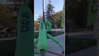Cricket Wireless Sky Dancer Gets a Little Too Pumped