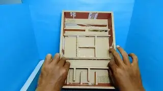 I have made a maze game from cardboard materials in 5 hours