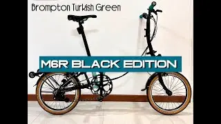 Brompton Black Edition M6R Turkish Green (Superlight Model)