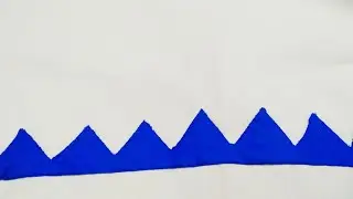 Hand Embroidery:- Applique Work Border Design