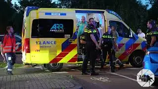 Automobilist ramt lantaarnpaal en mishandelt hulpverlener op Sportlaan in Ridderkerk