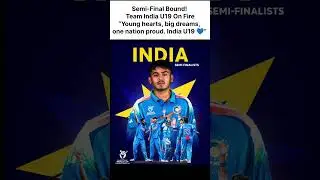 India Storms Into U19 World Cup Semi-Finals | Team Blue On Fire!🇮🇳🔥#shorts #cricket #sports #indwin