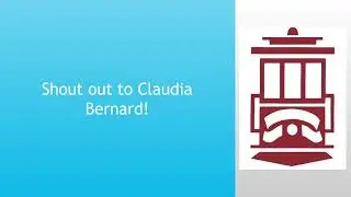 Claudia Bernard Shout Out from Trish Bell