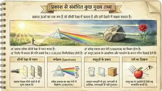 Important Facts of The Light । Class 10th, Science chapter 1 light,part 1