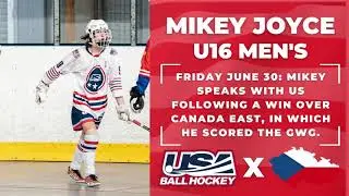 Team USA U-16 Men's player, Mikey Joyce