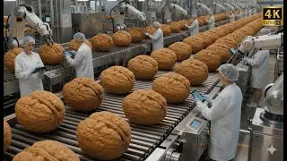 Inside the Largest Modern Walnut Factory | Full Production Process