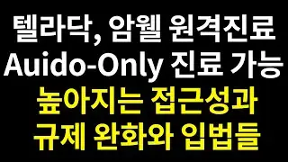 텔라닥(TDOC), 암웰(AMWL) Audio-Only 원격진료 가능해질까, 2022 입법과 규제 완화