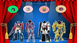 Let&rsquo;s Minigame 🤖🧩😲 Help Optimus Prime, Bumblebee, Arcee & Megatron Find Their Faces ⚙️🎯 | Optimus TV
