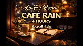 Lo-Fi / Bossa Caf&eacute; Rain (4 Hours)｜Sleep All Night ☕🌧️