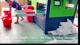 EPE Foam Double Station Hot Plate Welding Machine | XPE Hot welder | EPE Bonding Machine | PE Welder