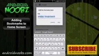 How to Put Websites on Home Screen Android with Bookmarks