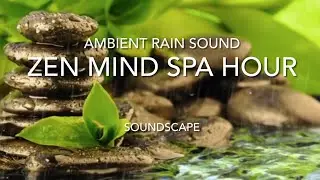 Zen Mind Spa Hour | Ambient ASMR Rain | Relaxing Nature Soundscape