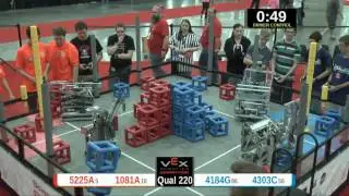 2015 VRC Sci Q220 - 5225A 1081A vs 4184G 4303C - 45 to 32 - VEX Worlds 2015 - Science Division