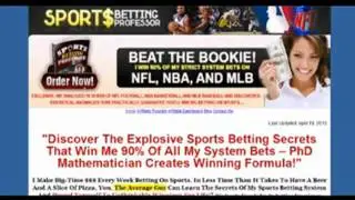 My Sport Betting Professor Review | Honest Review about Sport Betting Professor System