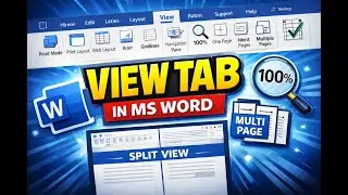 View Tab in MS Word Explained | All Features & Shortcuts for Beginners