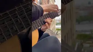 Bağlama tapping techniques on microtonal guitar