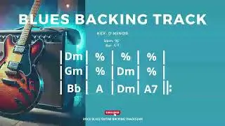 Blues Backing Track in Dm (B.B. King Style) 96 BPM
